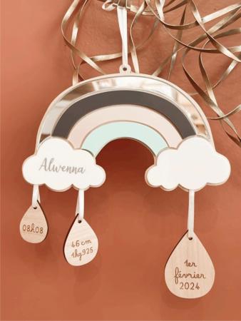 BEBE:ENFANT_MOBILE NAISSANCE_ARC EN CIEL_1