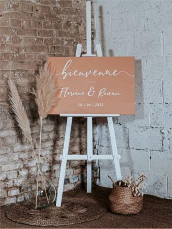 MARIAGE_R&B – Stickers – Panneau de bienvenue rectangle