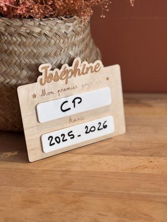 ENFANT:ECOLE_Pancarte rentrée des classes_Joséphine_3