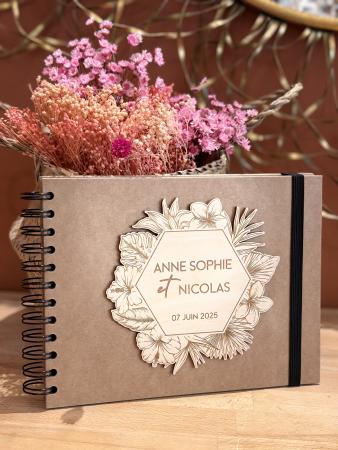 MARIAGE_COLLECTION CHAMPÊTRE 2025_MONSTERA_Livre d'Or_Carnet Kraft_12