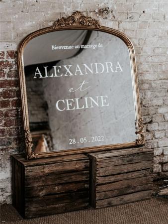 MARIAGE_STICKER BIENVENUE_MIROIR R&B_1