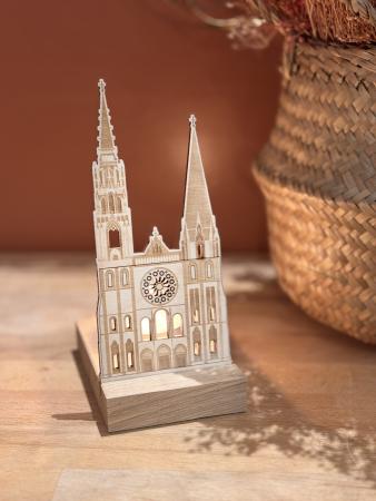 COLLECTION SOUVENIRS DE CHARTRES_Photophore Cathédrale_Bois_5