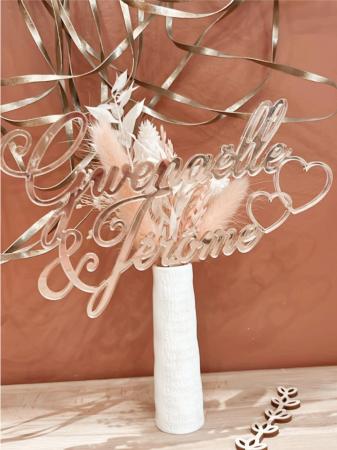 CAKE TOPPER_MARIAGE_Calligraphie_Plexi_1