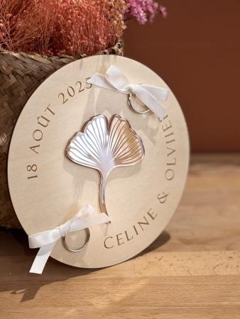 MARIAGE_COLLECTION GINKGO 2025_Porte alliances bois_1