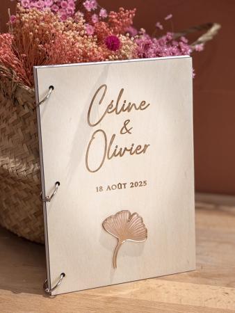 MARIAGE_COLLECTION GINKGO 2025_Livre d'Or couverture bois_2