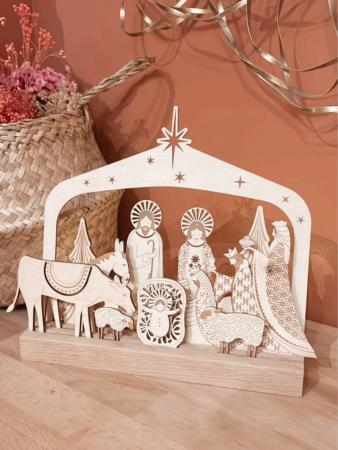 NOEL_Crèche en en bois_9b