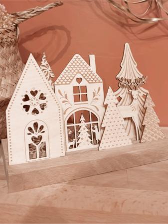 NOEL_Village de Noël en bois_7