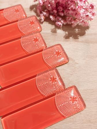 COLLECTION ROSE CORAIL_GRAVURE SUR VERRE_PORTE COUTEAU_Labyrinthe_8